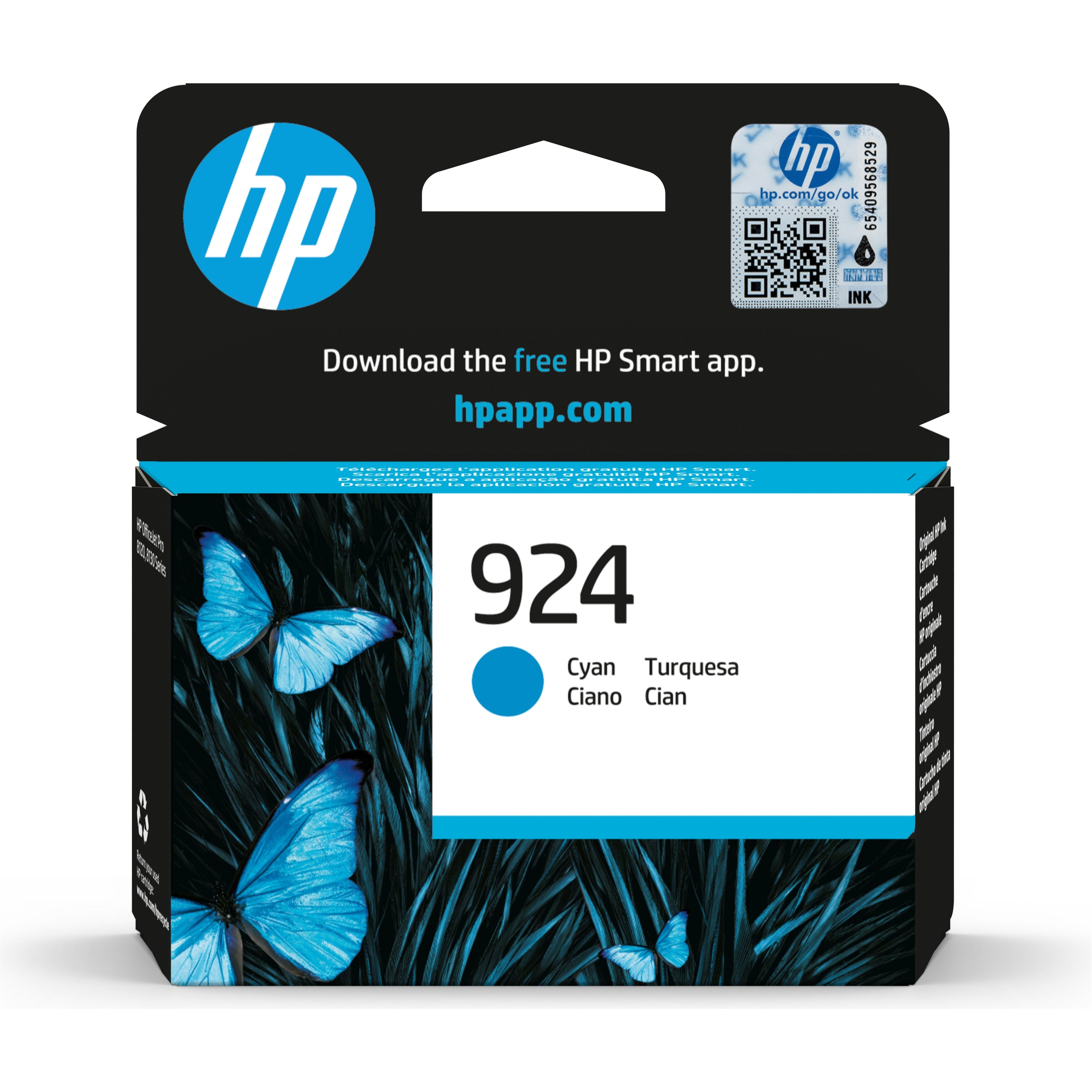 HP 924 Cyan Original Ink Cartridge