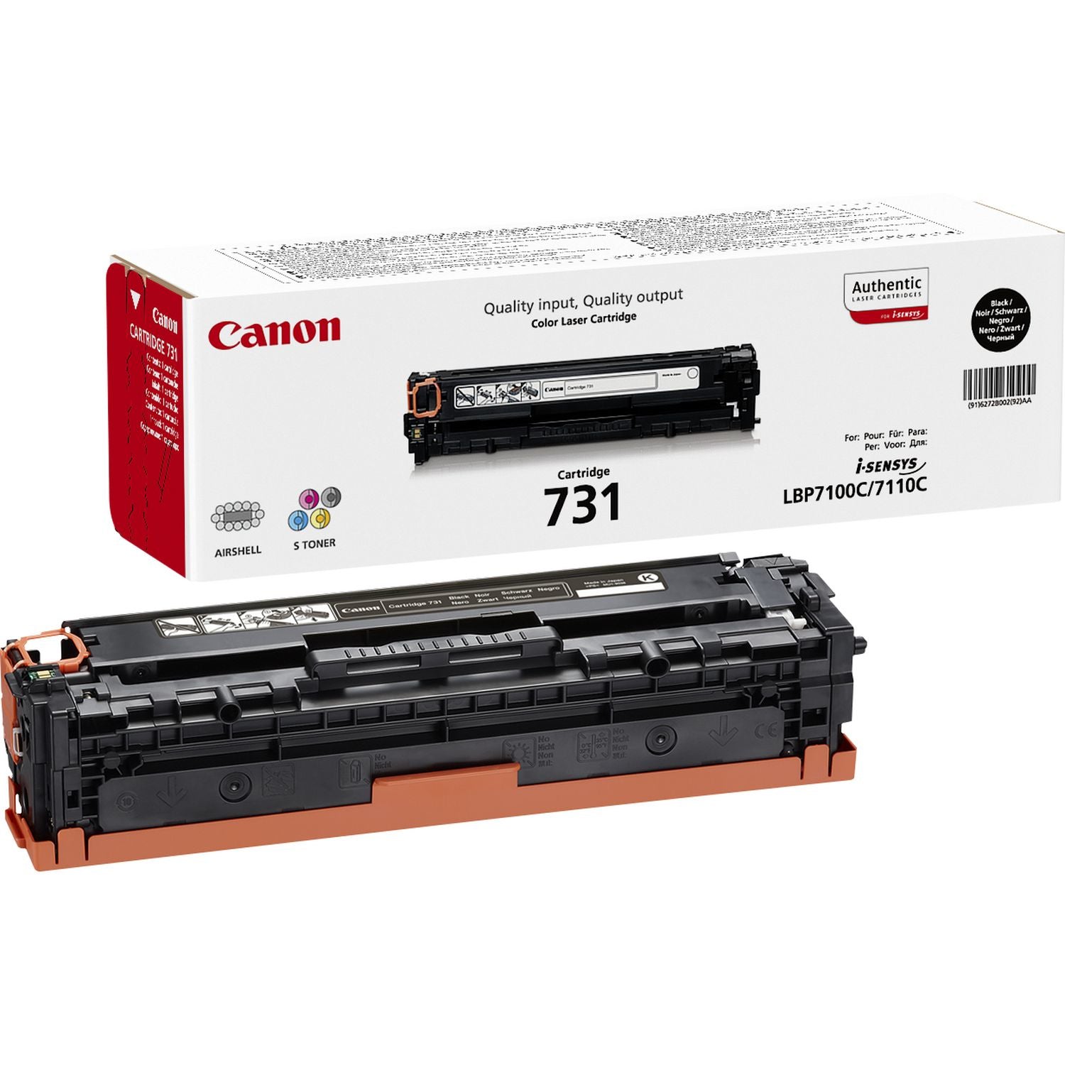 Canon Tóner 6272B002 / 731 Svartur