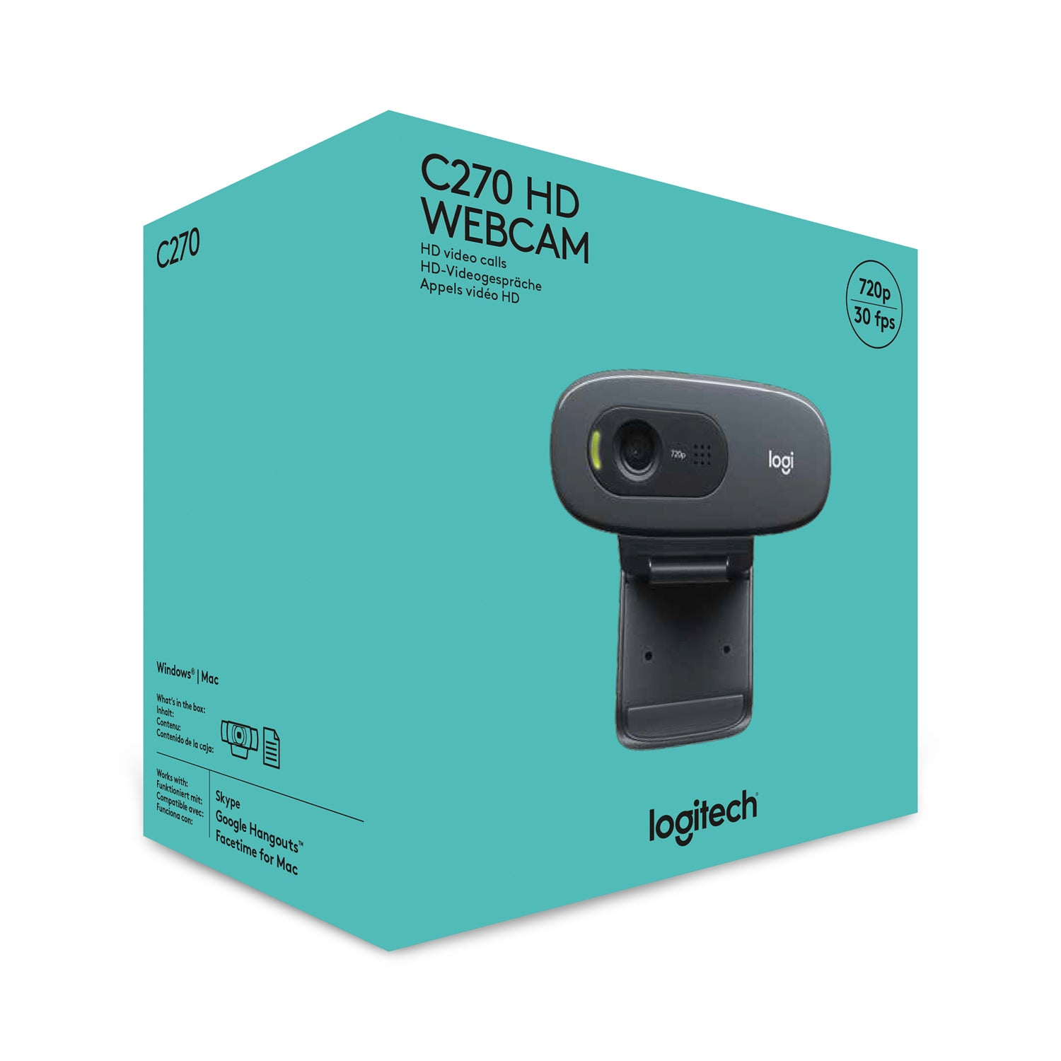 Logitech Webcam 960-001063 / C270 Black