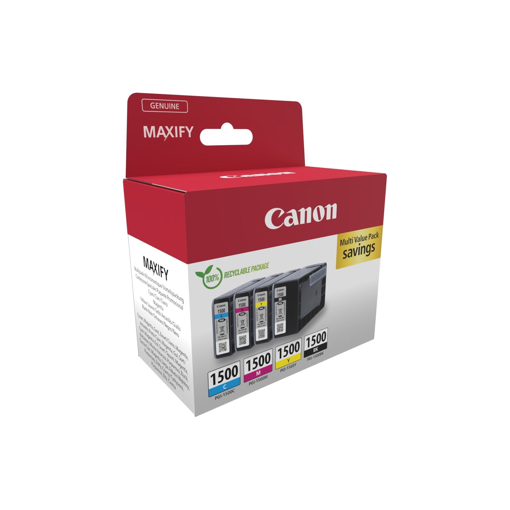 Canon 9218B006 ink cartridge 4 pc(s) Original svart, blátt, rautt, gult