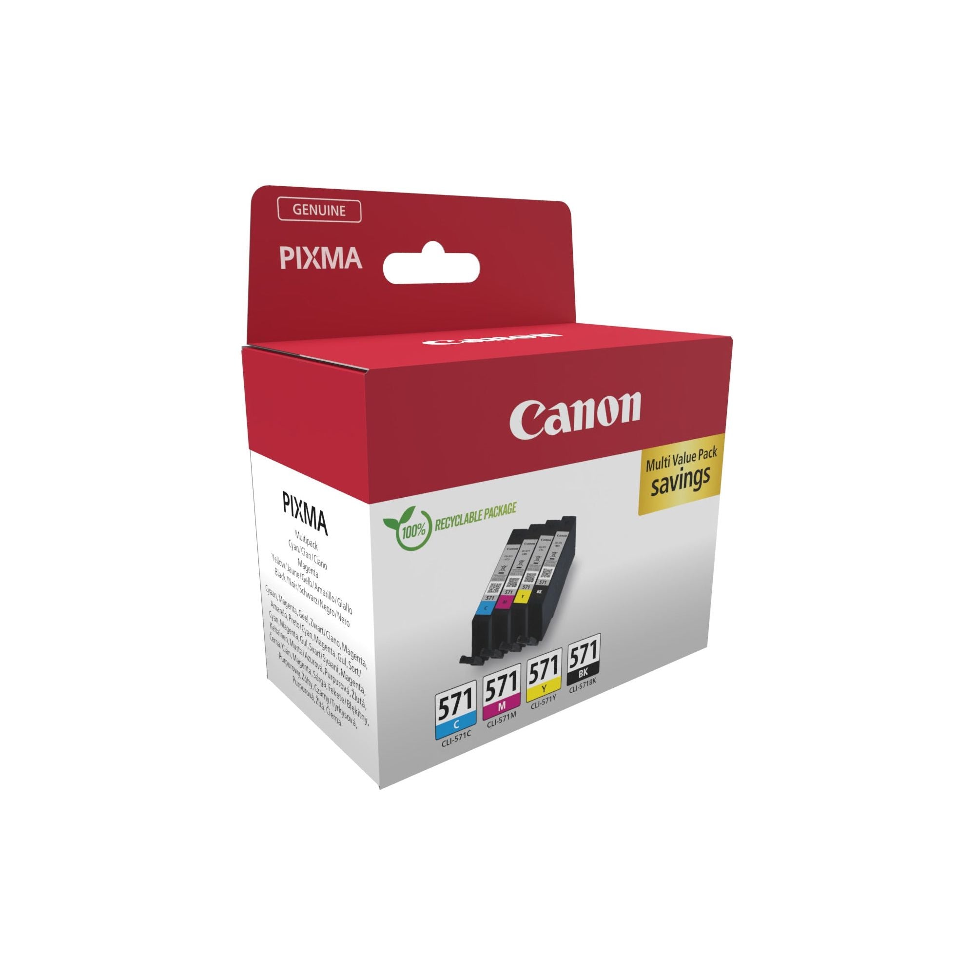 Canon 0386C008 ink cartridge 4 pc(s) Original svart, blátt, rautt, gult