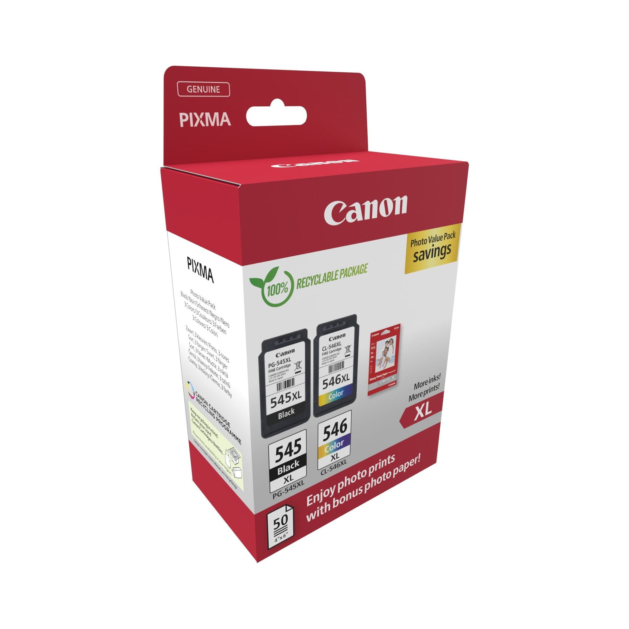 Canon 8286B011 ink cartridge 2 pc(s) Original svart, blátt, rautt, gult