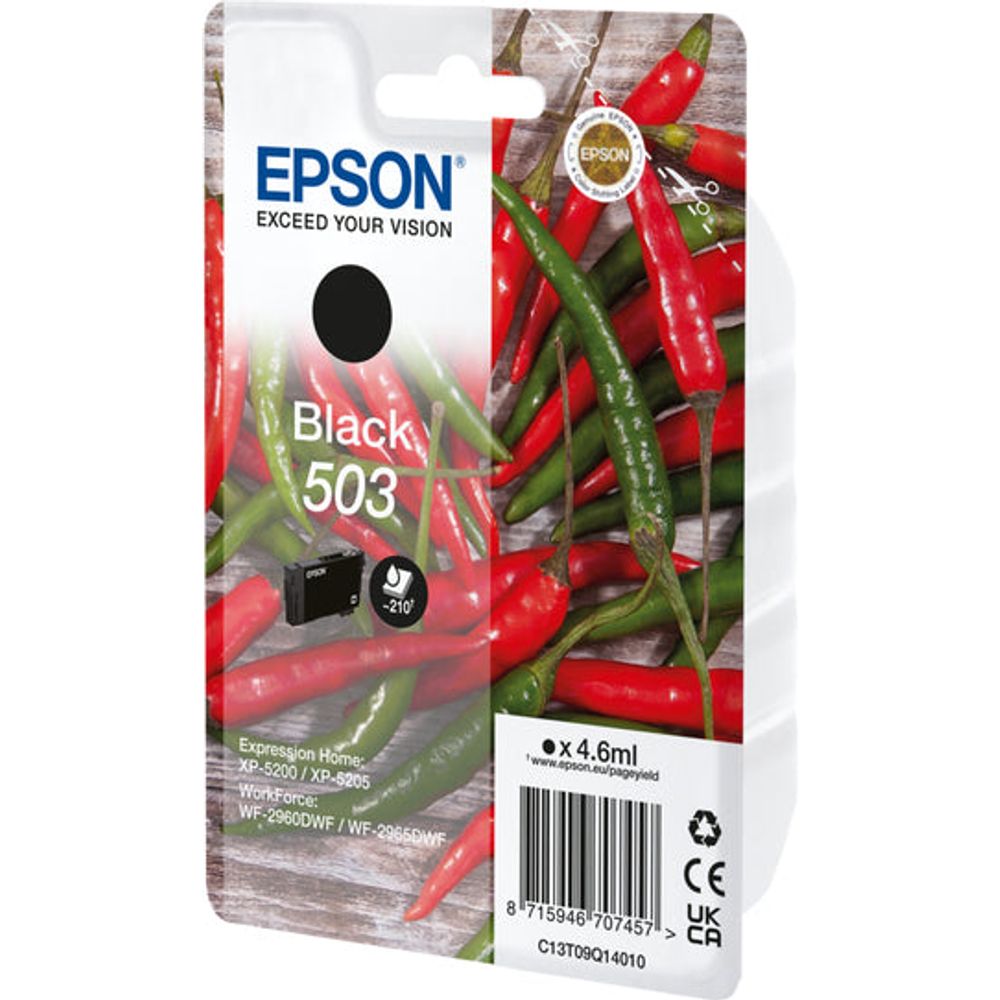 EPSON 503 blekhylki svart C13T09Q14010 Epson XP-5200