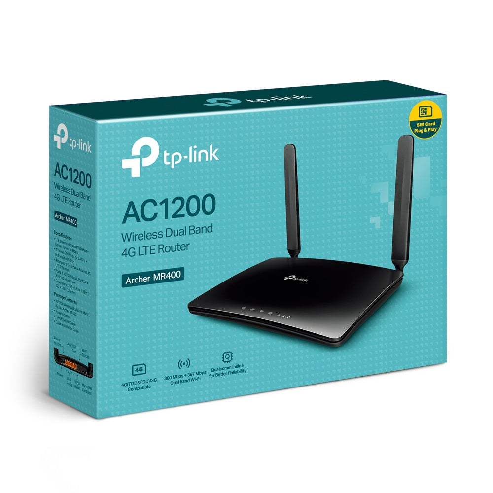 TP-LINK Dual Band 4G LTE Router (ARCHER MR400 v3)