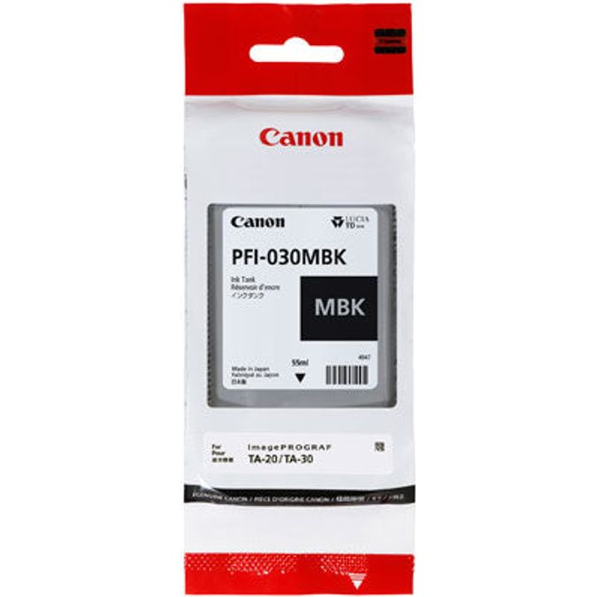 Canon Ink Cart. PFI-030MBK fyrir IPG TA-20/TA-30 matte svart (3488C001)