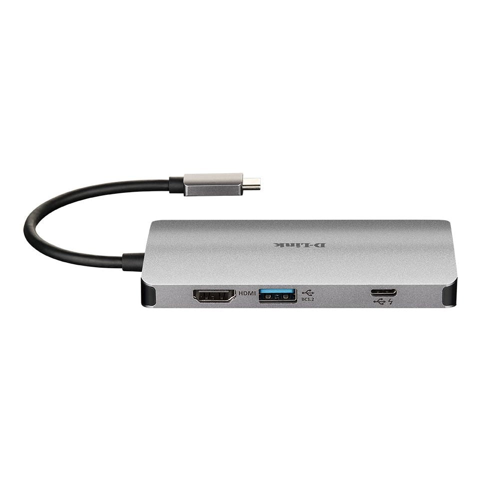 D-Link DUB-M810 laptop dock/port replicator Wired USB 3.2 Gen 1 (3.1 Gen 1) Type-C Silver