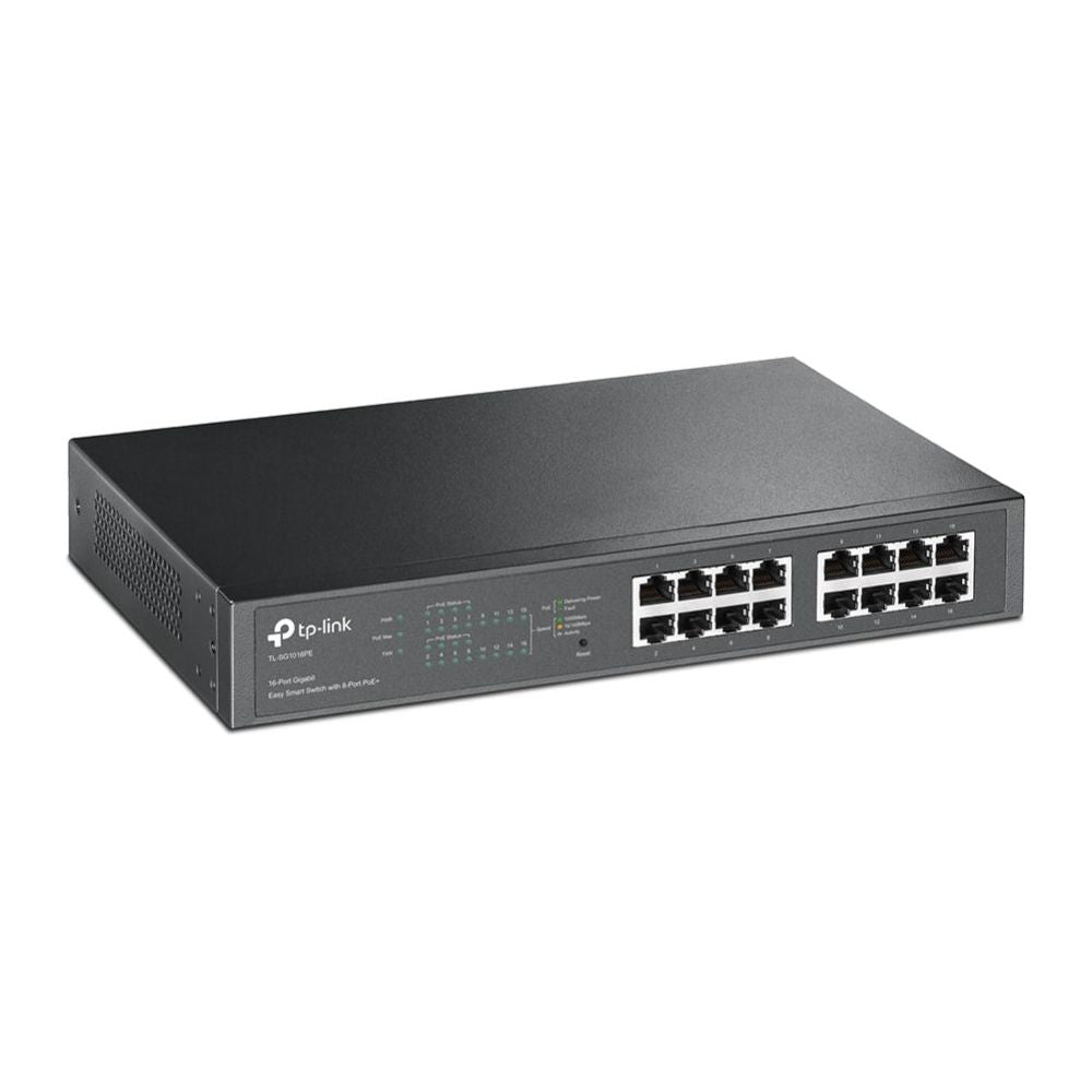 TP-Link TL-SG1016PE network switch Managed L2 Gigabit Ethernet (10/100/1000) Power over Ethernet (PoE) Black