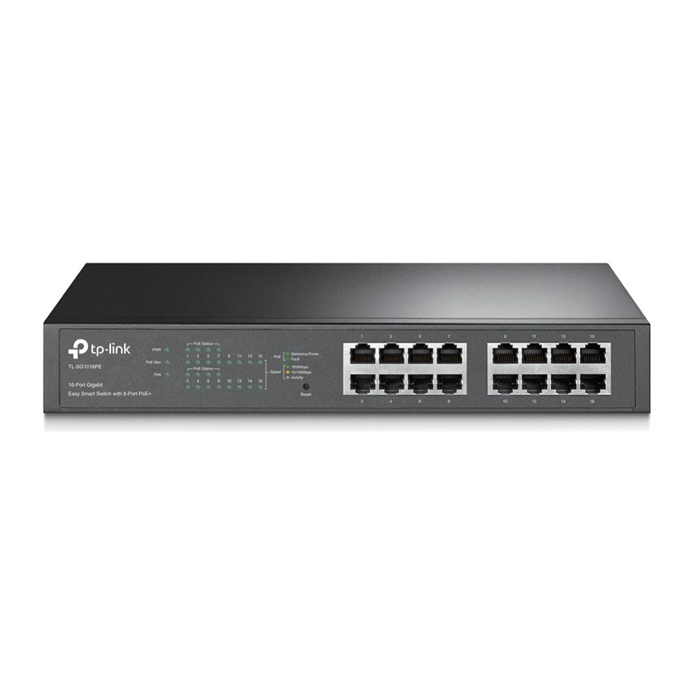 TP-Link TL-SG1016PE network switch Managed L2 Gigabit Ethernet (10/100/1000) Power over Ethernet (PoE) Black