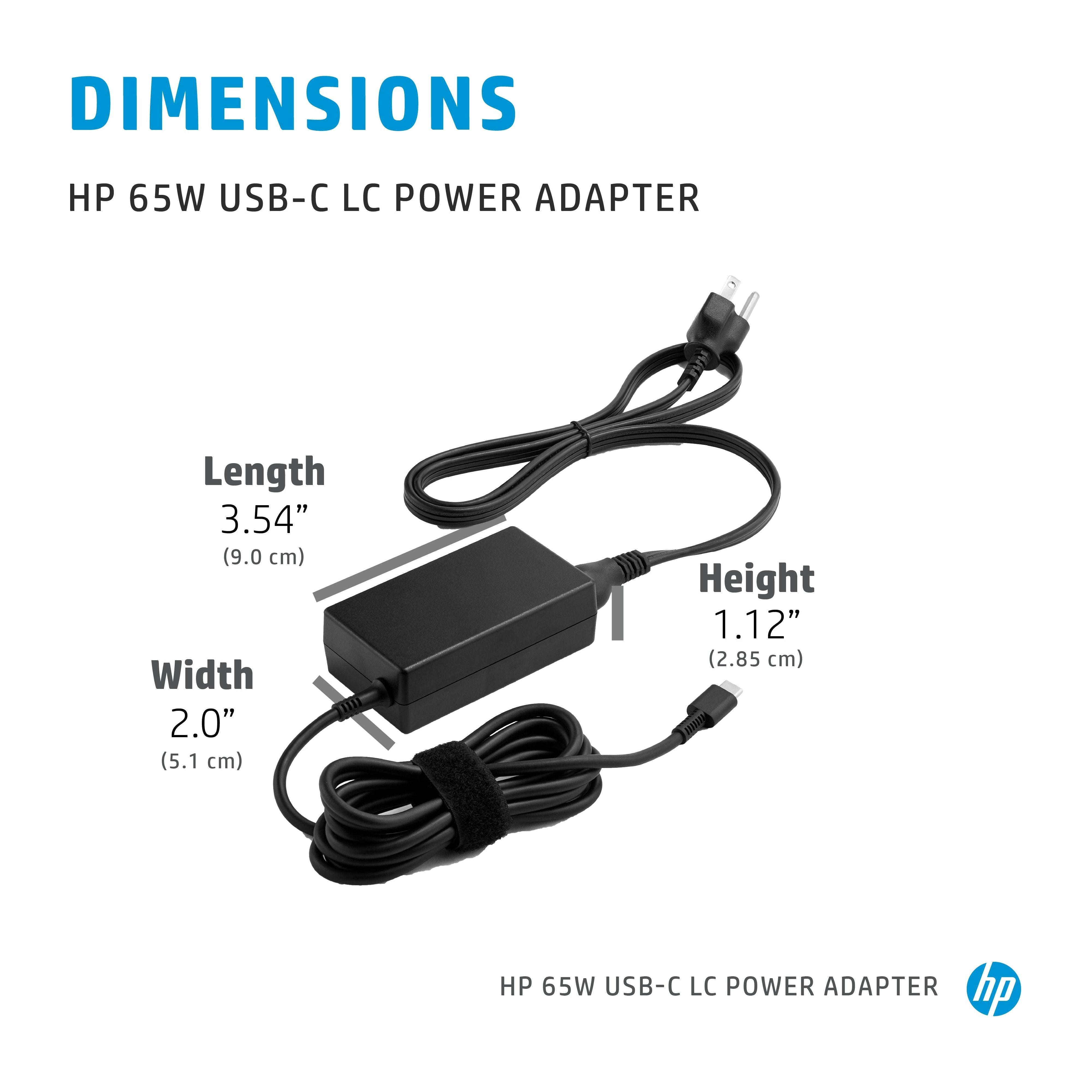 HP 65W USB-C LC Power Adapter