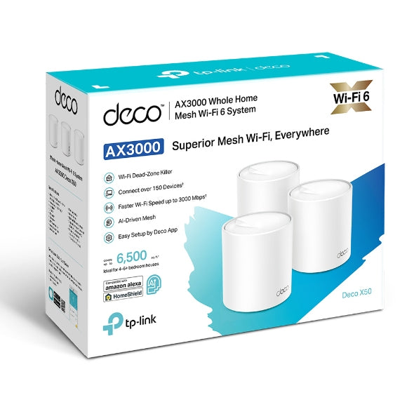 TP-LINK Deco X50 WLAN-System 3-pack (DECO X50(3-PACK))