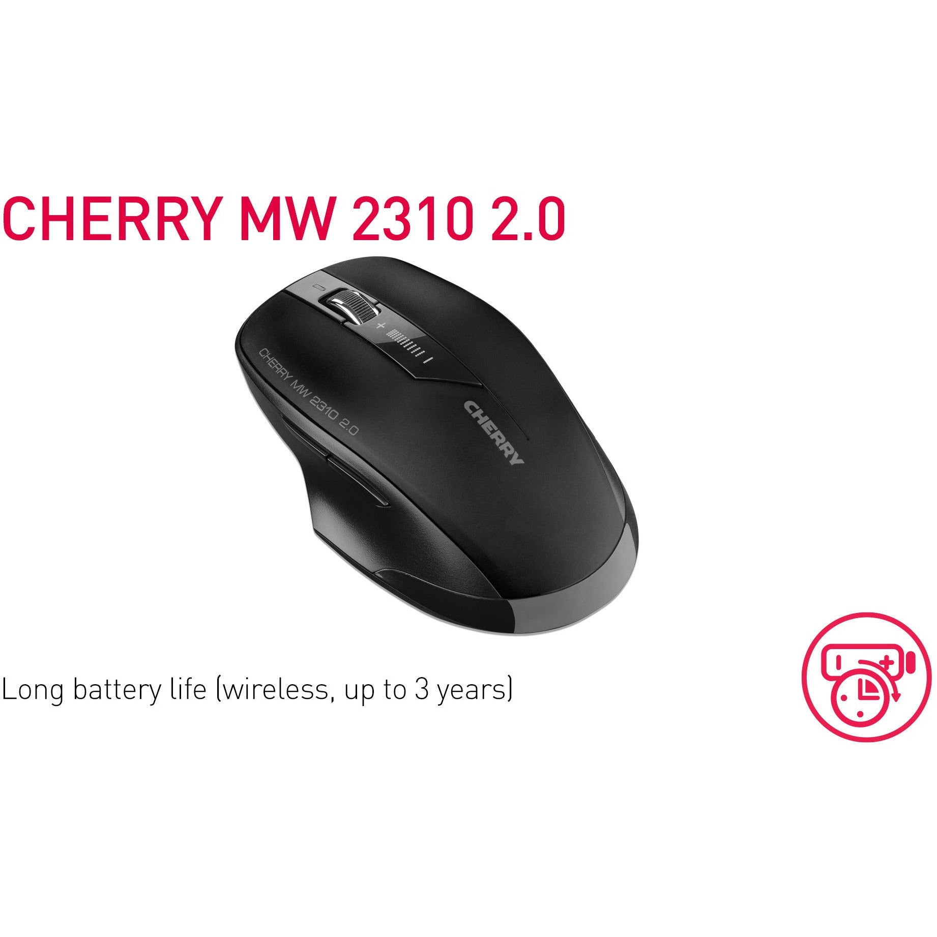 Cherry MW 2310 2.0 þráðlaus mús, svört