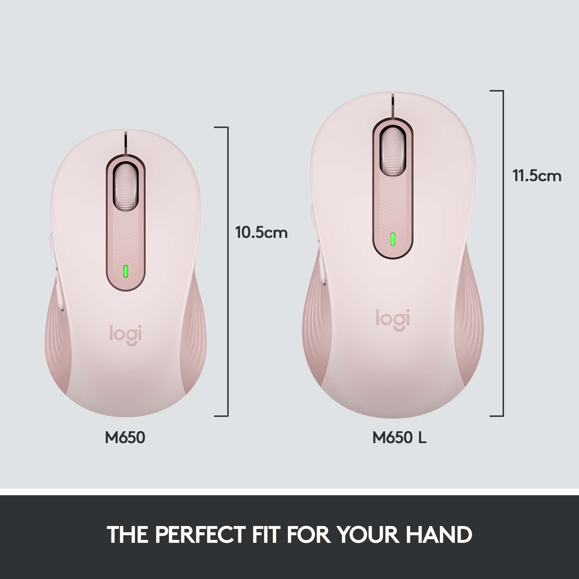 Logitech Signature M650 L þráðlaus mús, Rose