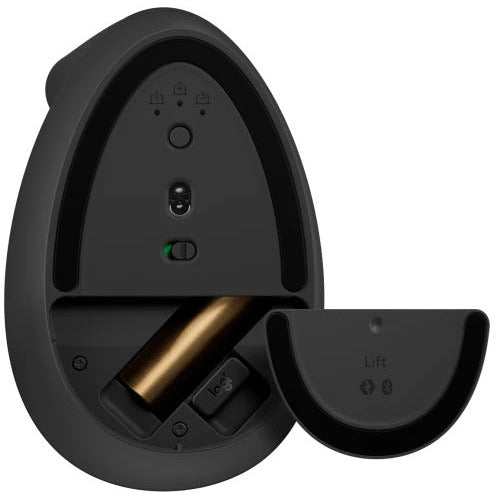 Logitech Lift Left Vertical Ergonomic mús, Graphite svört