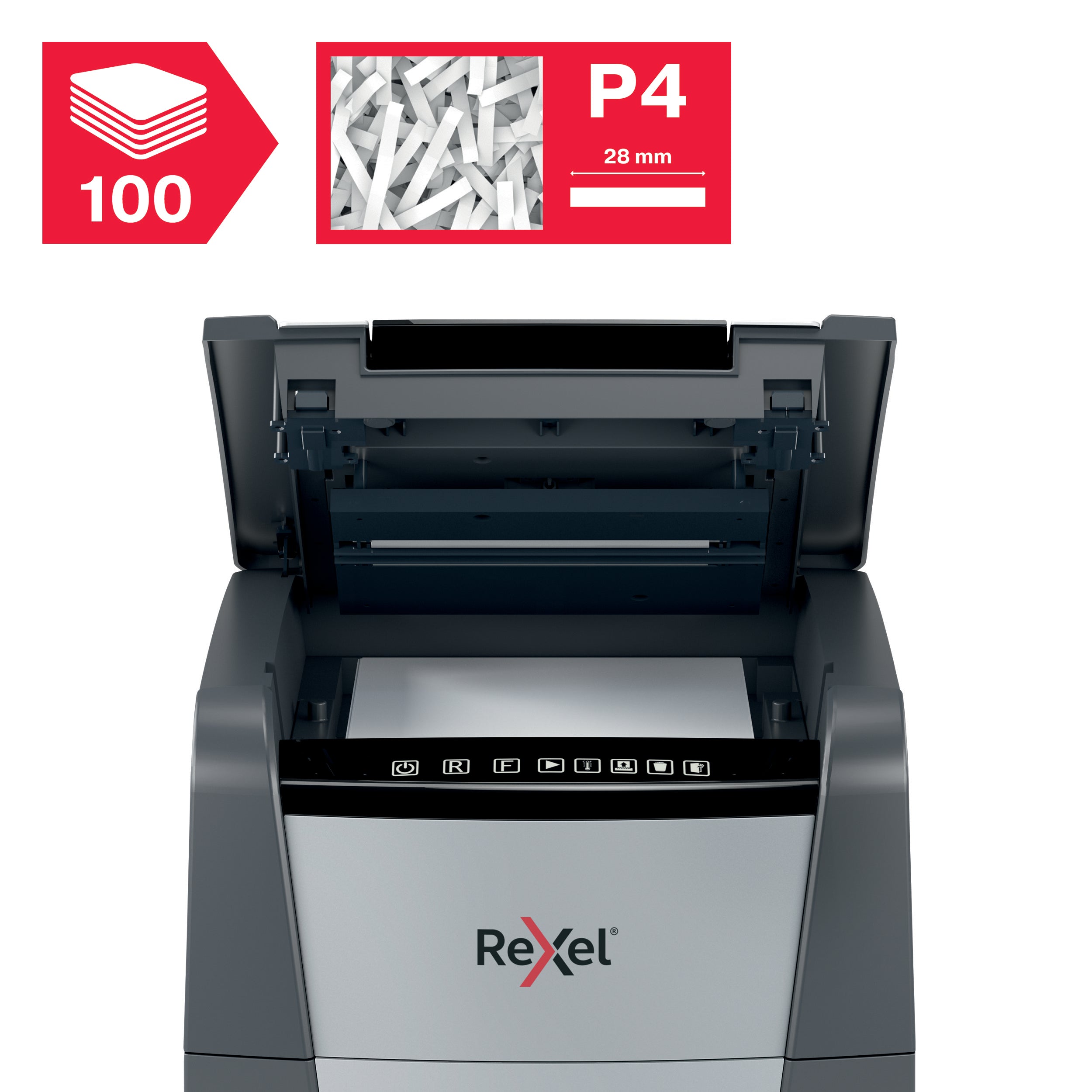 Shredder Rexel Optimum AutoFeed+ 100X P4