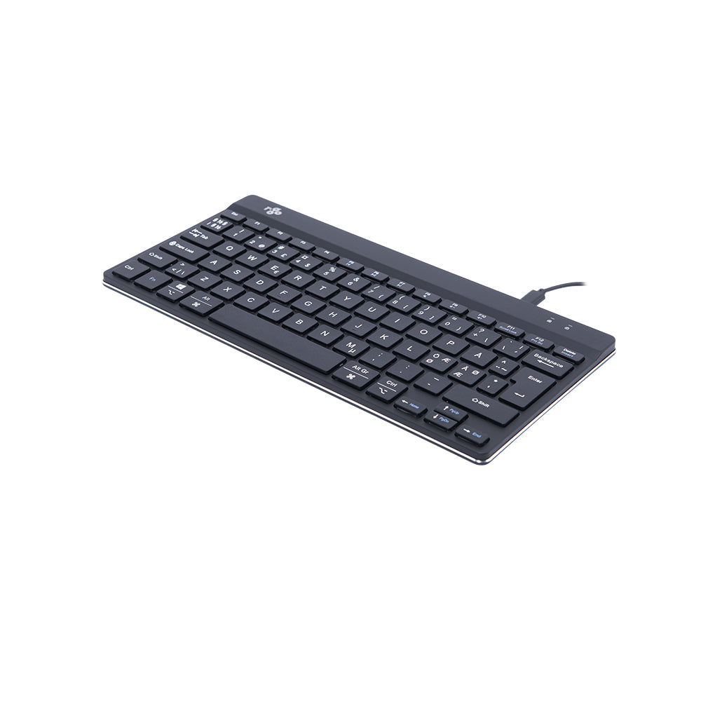 R-Go Compact Break Keyboard, black, wired