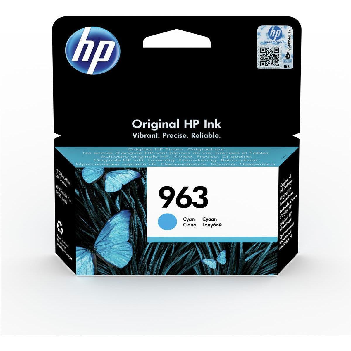 HP 3JA23AE 963 blátt Ink 11ml