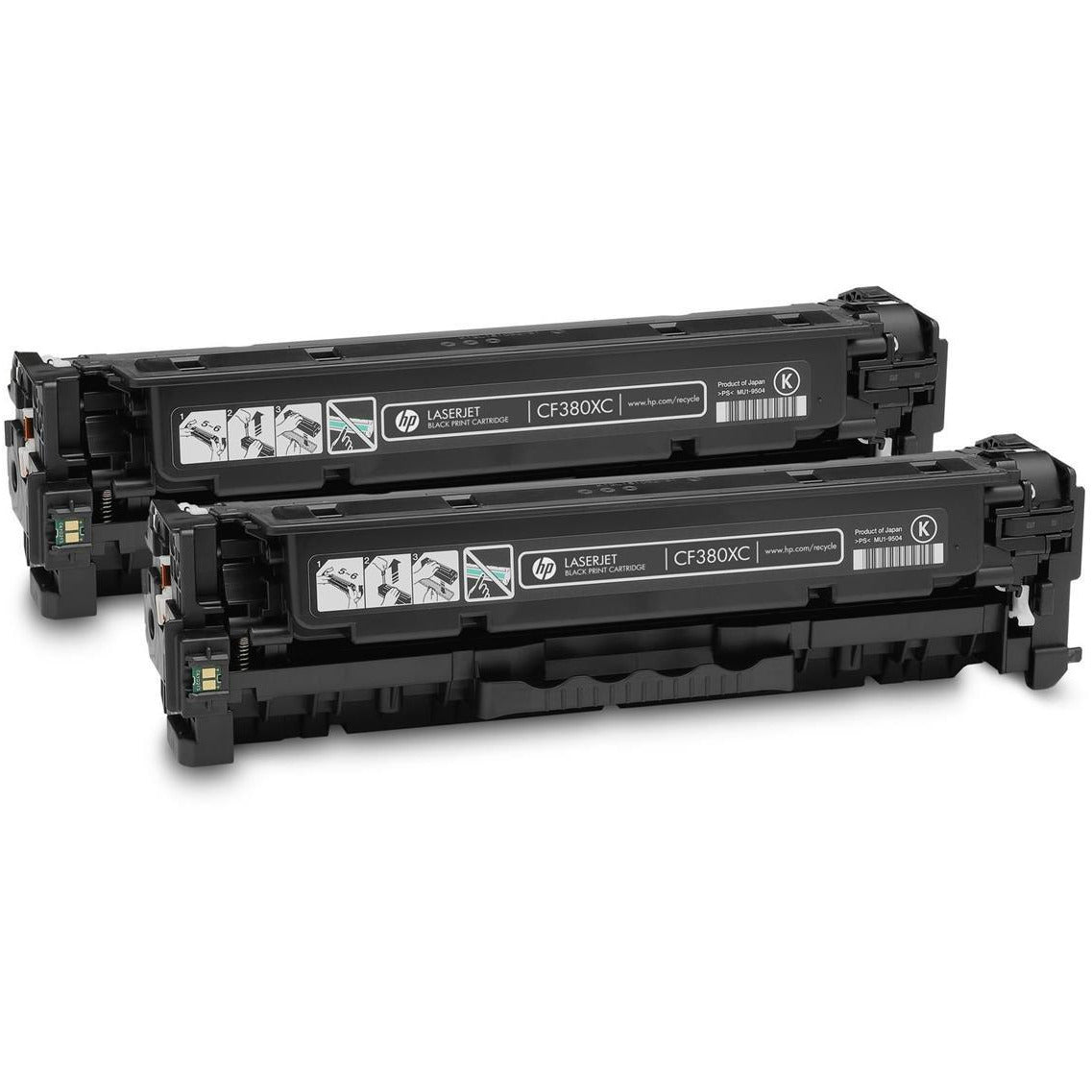 HP CF380X D312X 2 Pack XL LaserJet Pro 400